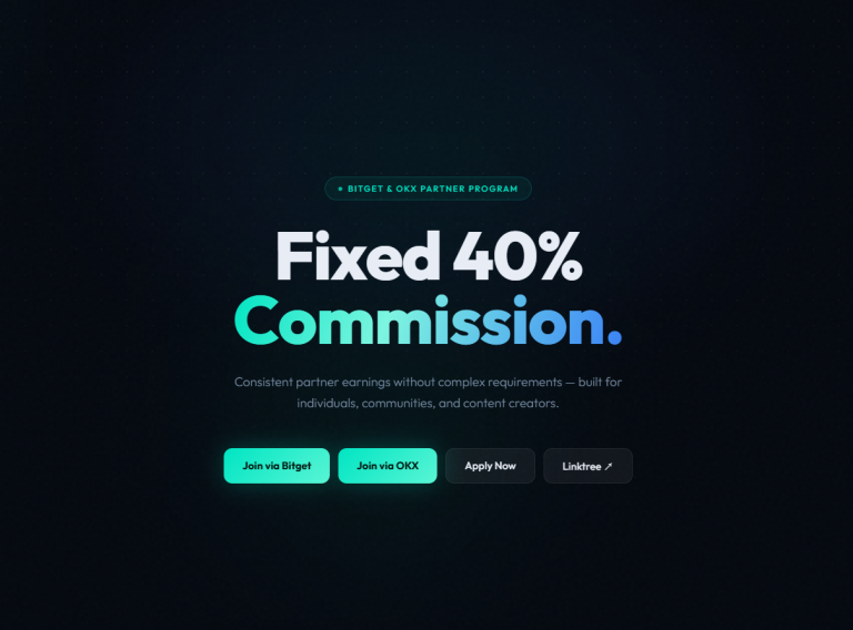 Affexa Network — Fixed 40% Commission for Bitget and OKX