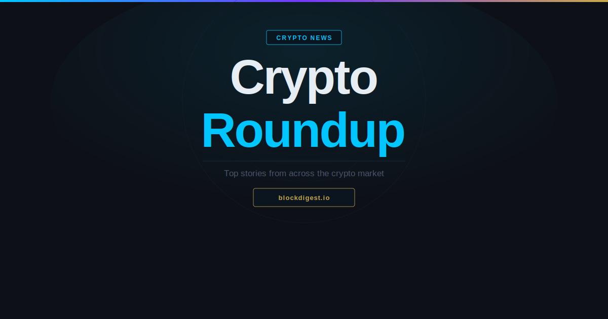 Crypto news roundup — Crypto Roundup: Bitcoin Under Pressure as Institutional Concerns Mount