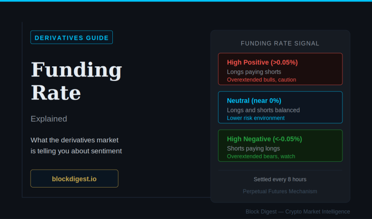 Funding rate explained — positive, neutral and negative funding rate signals in crypto perpetual futures