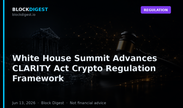 White House Summit Advances CLARITY Act Crypto Regulation Framework