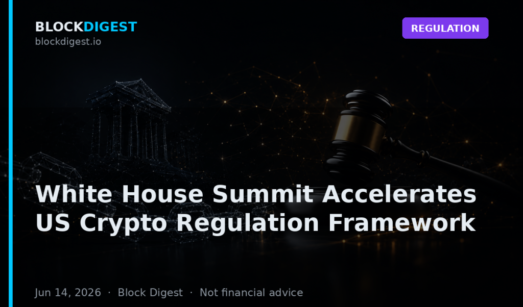 White House Summit Accelerates US Crypto Regulation Framework
