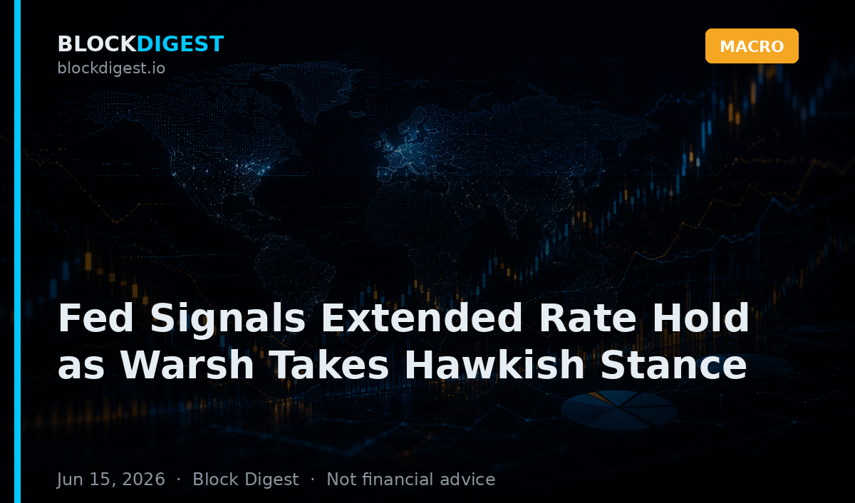 Fed Signals Extended Rate Hold as Warsh Takes Hawkish Stance