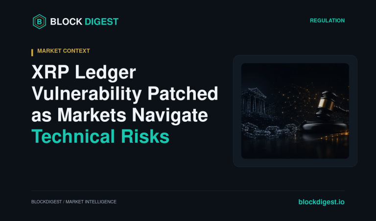 XRP Ledger Vulnerability Patched as Markets Navigate Technical Risks
