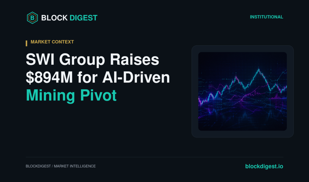 SWI Group Raises $894M for AI-Driven Mining Pivot