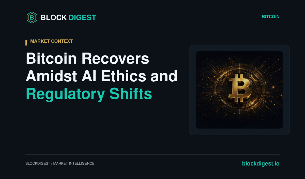 Bitcoin Recovers Amidst AI Ethics and Regulatory Shifts