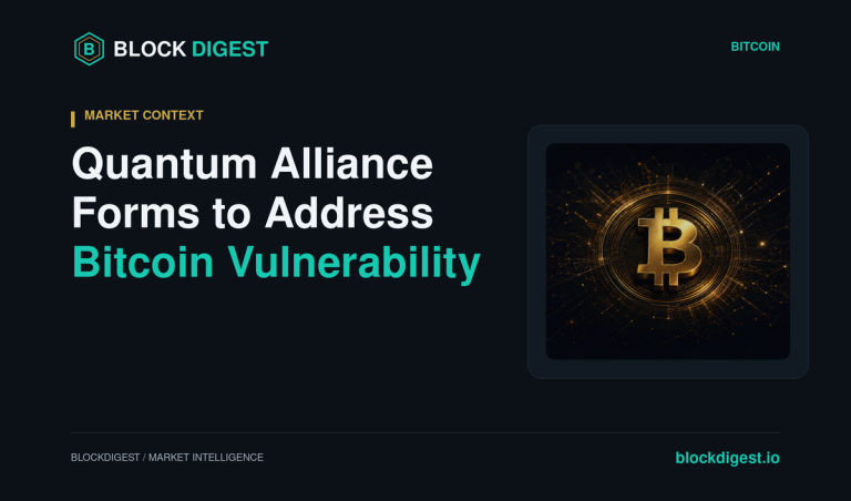 Quantum Alliance Forms to Address Bitcoin Vulnerability