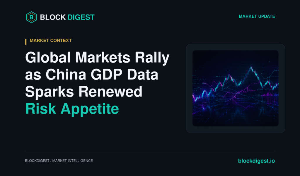 Global Markets Rally as China GDP Data Sparks Renewed Risk Appetite
