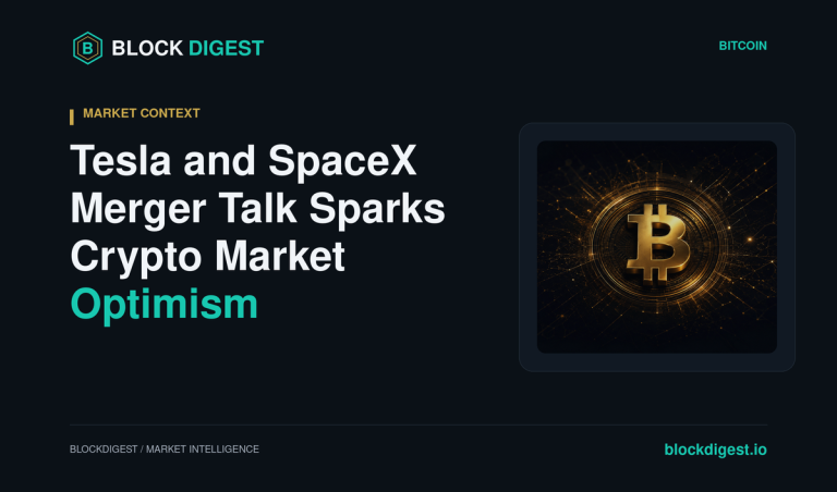 Tesla and SpaceX Merger Talk Sparks Crypto Market Optimism