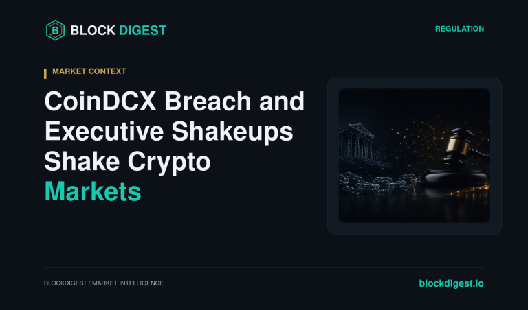 CoinDCX Breach and Executive Shakeups Shake Crypto Markets