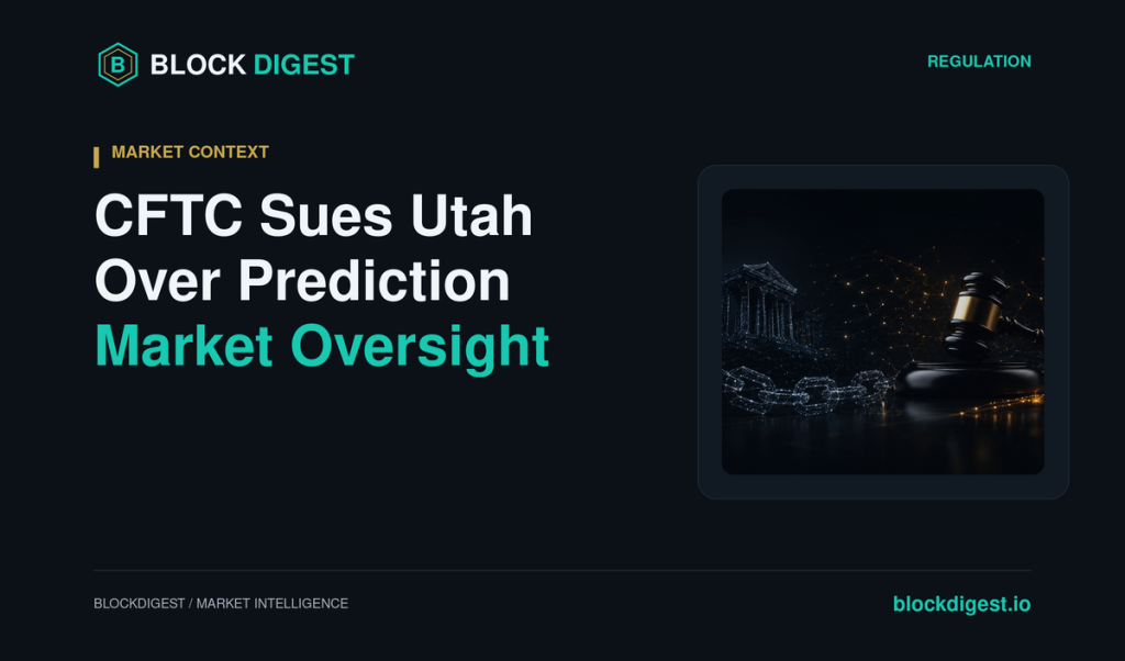 CFTC Sues Utah Over Prediction Market Oversight