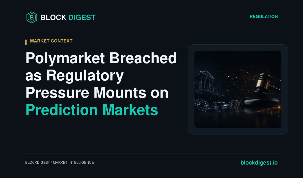 Polymarket Breached as Regulatory Pressure Mounts on Prediction Markets