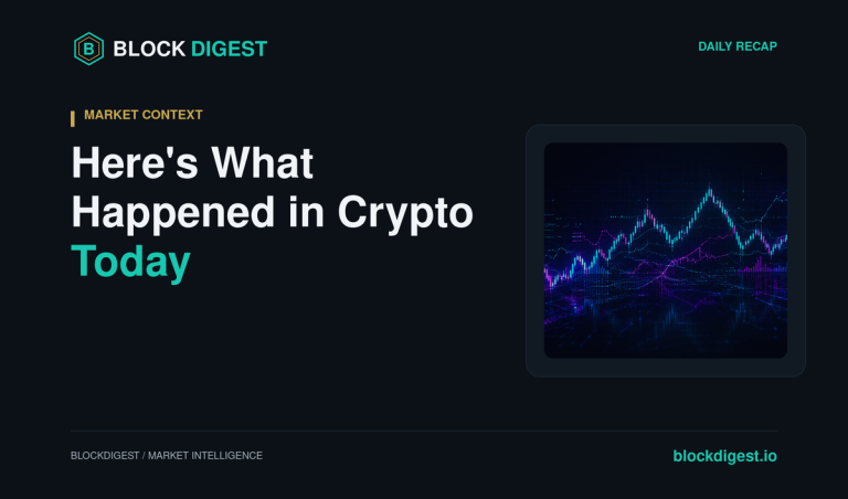 Here's What Happened in Crypto Today